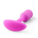 Plug analny - B-Vibe Snug Plug 1 Fuchsia