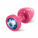 Plug analny - Diogol Anni Round Pink & Blue 25 mm