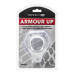 Pierścień na penisa - Perfect Fit Armour Up Sport Clear Przezroczysty