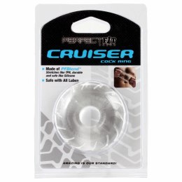Pierścień na penisa - Perfect Fit Cruiser Ring PF Blend Clear Przezroczysty