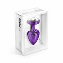 Plug analny - Diogol Anni Round Purple 30 mm