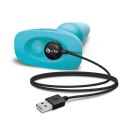 Zdalnie sterowany plug analny - B-Vibe Rimming Plug 2 Teal