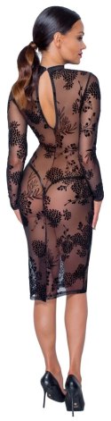 Noir - Seksowna Prześwitująca Sukienka Z Kwiatowym Wzorem XL